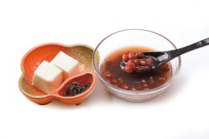 比叡山冷やし豆腐ぜんざい